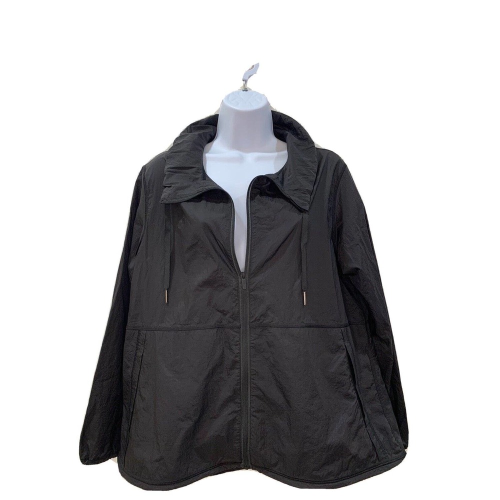 Lululemon Athletica Windbreaker Jacket Black Lightweight Size 8